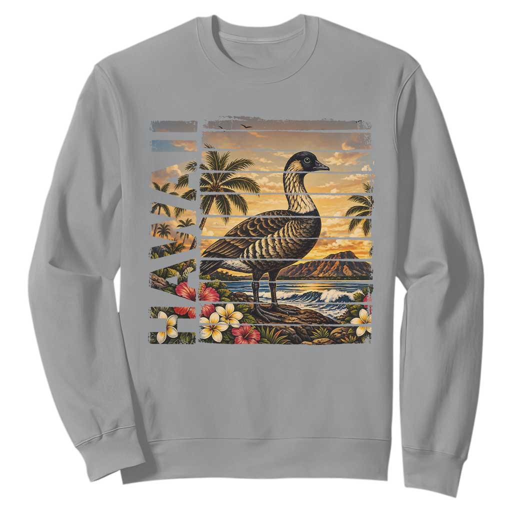 Hawaii Tropical Bird Sweatshirt Summer Island Vacation Gift TS12 Sport Gray Print Your Wear
