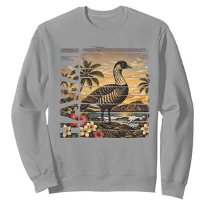 Hawaii Tropical Bird Sweatshirt Summer Island Vacation Gift TS12 Sport Gray Print Your Wear