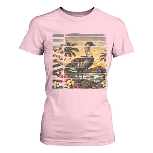 Hawaii Tropical Bird T Shirt For Women Summer Island Vacation Gift TS12 Light Pink Print Your Wear
