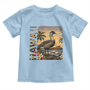 Hawaii Tropical Bird Toddler T Shirt Summer Island Vacation Gift TS12 Light Blue Print Your Wear