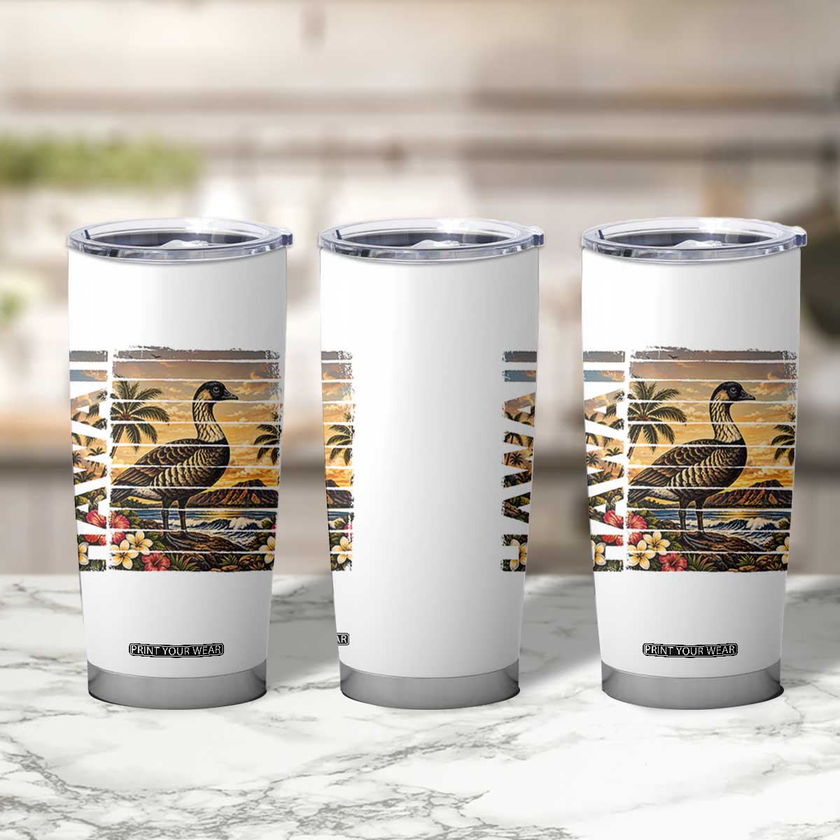 Hawaii Tropical Bird Tumbler Cup Summer Island Vacation Gift TS12 Print Your Wear