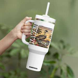 Hawaii Tropical Bird Tumbler With Handle Summer Island Vacation Gift TS12 Print Your Wear