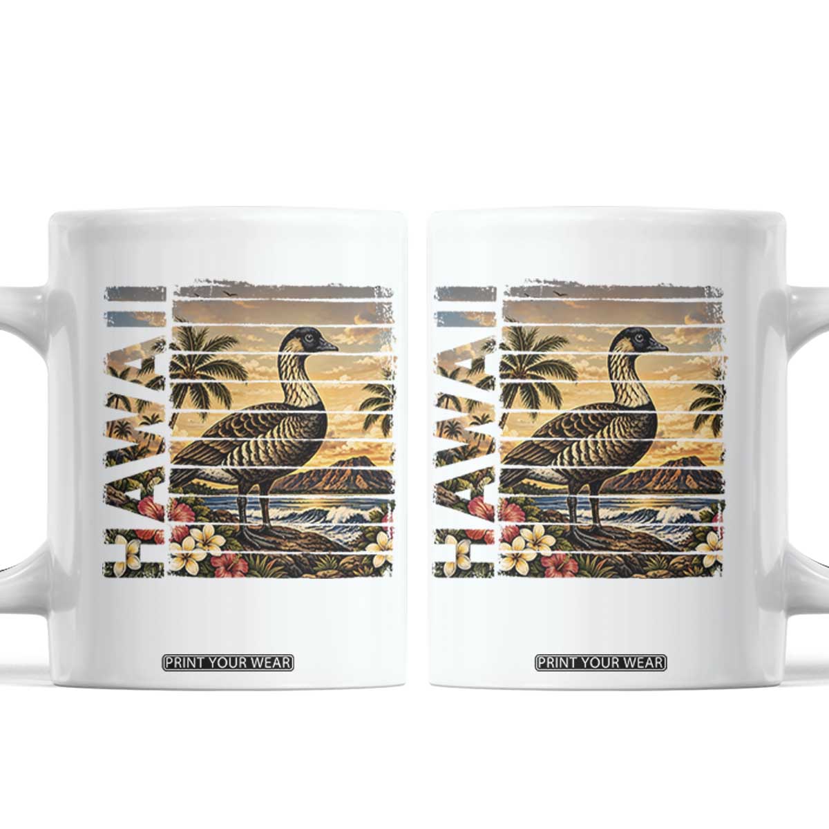 Hawaii Tropical Bird Coffee Mug Summer Island Vacation Gift