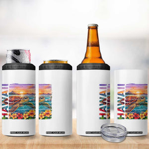 Hawaii Sea Turtle 4 in 1 Can Cooler Tumbler Tropical Sunset Island Vacation Gift TS12 Print Your Wear