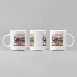 Hawaii Sea Turtle Coffee Mug Tropical Sunset Island Vacation Gift
