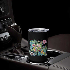Floral Summer Turtle Tumbler Cup Preppy Tropical Coastal Beach Graphic TS12 Print Your Wear