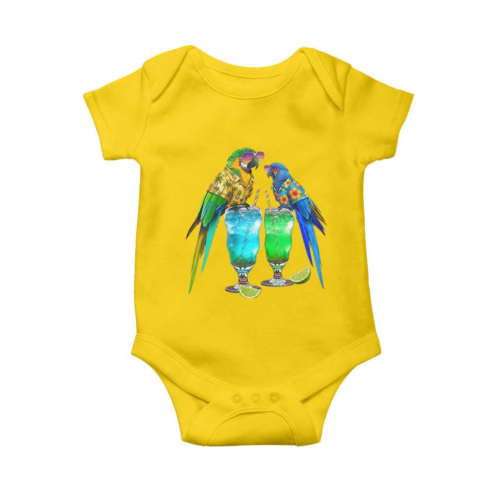 Hawaiian Parrots Drinking Margaritas Baby Onesie Beach Vacation Gift TS12 Daisy Print Your Wear