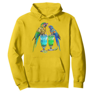 Hawaiian Parrots Drinking Margaritas Hoodie Beach Vacation Gift TS12 Daisy Print Your Wear
