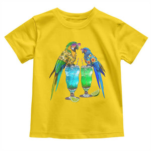 Hawaiian Parrots Drinking Margaritas Toddler T Shirt Beach Vacation Gift TS12 Daisy Print Your Wear