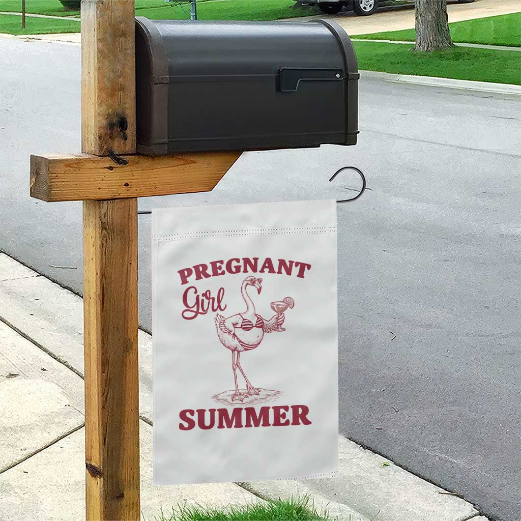 Flamingo Pregnancy Announcement Garden Flag Summer Beach Mom To Be Gift TS12 Print Your Wear
