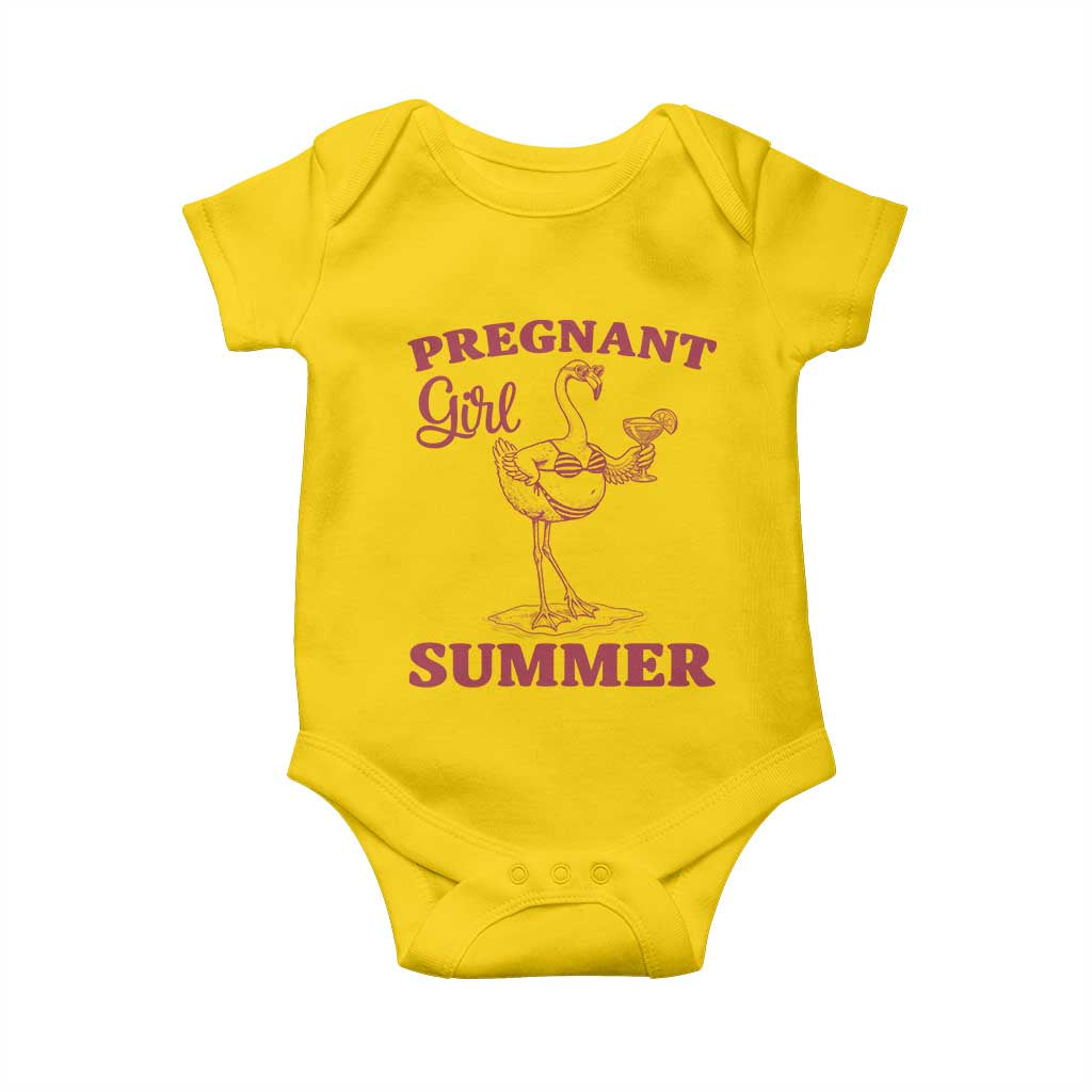 Flamingo Pregnancy Announcement Baby Onesie Summer Beach Mom To Be Gift TS12 Daisy Print Your Wear