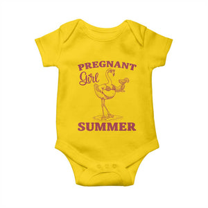 Flamingo Pregnancy Announcement Baby Onesie Summer Beach Mom To Be Gift TS12 Daisy Print Your Wear