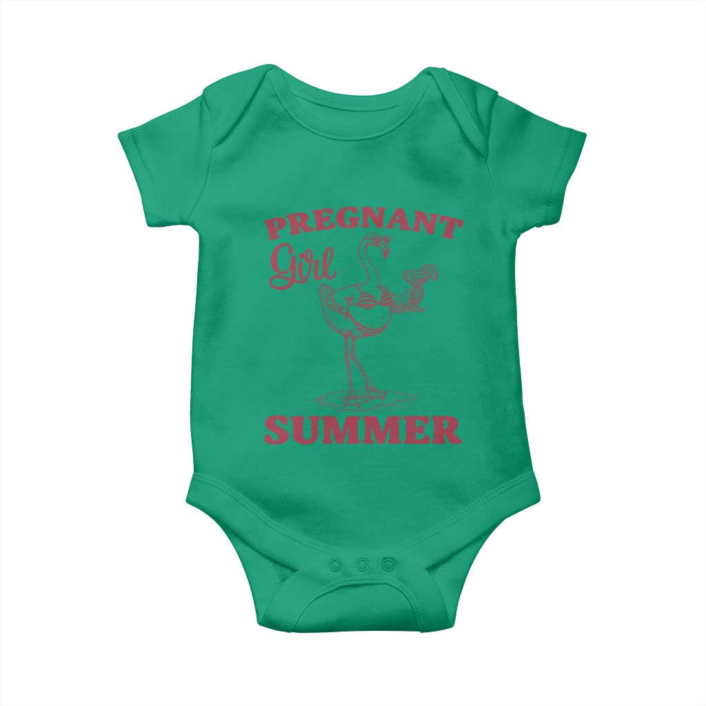 Flamingo Pregnancy Announcement Baby Onesie Summer Beach Mom To Be Gift TS12 Irish Green Print Your Wear
