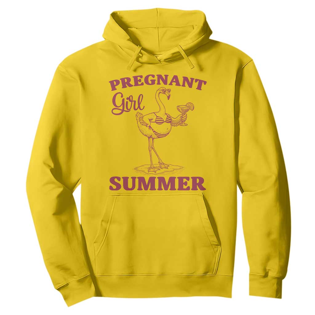 Flamingo Pregnancy Announcement Hoodie Summer Beach Mom To Be Gift TS12 Daisy Print Your Wear