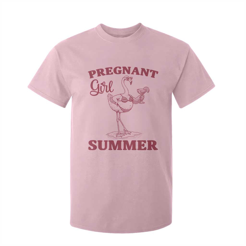 Flamingo Pregnancy Announcement T Shirt For Kid Summer Beach Mom To Be Gift TS12 Light Pink Print Your Wear