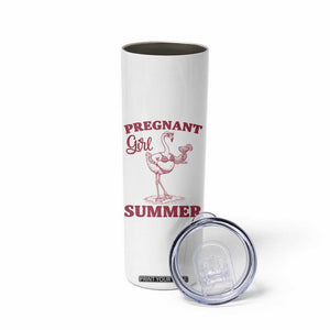 Flamingo Pregnancy Announcement Skinny Tumbler Summer Beach Mom To Be Gift TS12 Print Your Wear