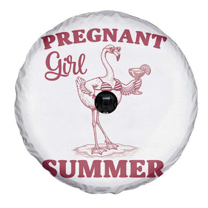 Flamingo Pregnancy Announcement Spare Tire Cover Summer Beach Mom To Be Gift TS12 Print Your Wear