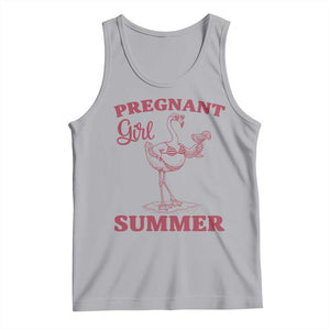 Flamingo Pregnancy Announcement Tank Top Summer Beach Mom To Be Gift TS12 Athletic Heather Print Your Wear