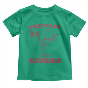 Flamingo Pregnancy Announcement Toddler T Shirt Summer Beach Mom To Be Gift TS12 Irish Green Print Your Wear