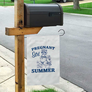 Raccoon Pregnancy Announcement Garden Flag Summer Beach Mom To Be Gift TS12 Print Your Wear
