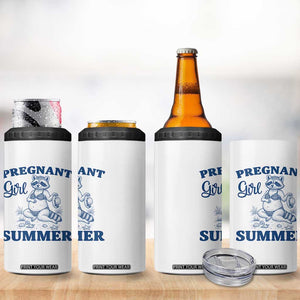 Raccoon Pregnancy Announcement 4 in 1 Can Cooler Tumbler Summer Beach Mom To Be Gift TS12 Print Your Wear