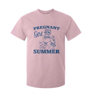 Raccoon Pregnancy Announcement T Shirt For Kid Summer Beach Mom To Be Gift TS12 Light Pink Print Your Wear