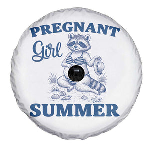 Raccoon Pregnancy Announcement Spare Tire Cover Summer Beach Mom To Be Gift TS12 Print Your Wear