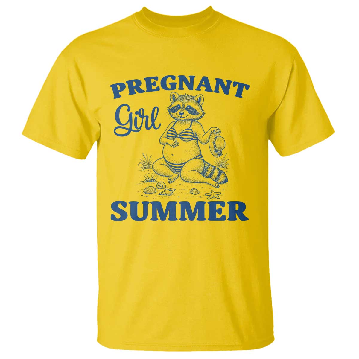 Raccoon Pregnancy Announcement T Shirt Summer Beach Mom To Be Gift TS12 Daisy Print Your Wear