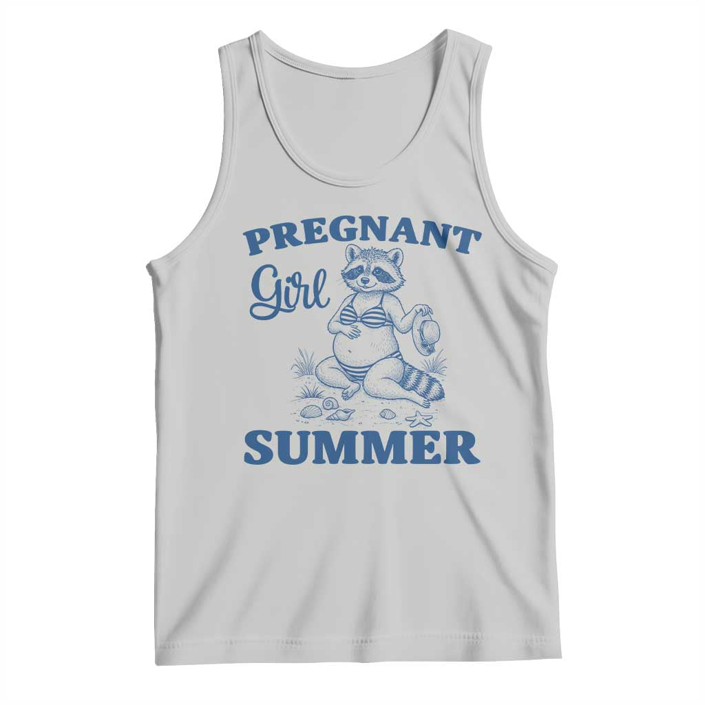 Raccoon Pregnancy Announcement Tank Top Summer Beach Mom To Be Gift TS12 Ash Print Your Wear