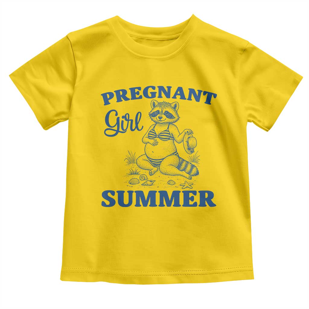 Raccoon Pregnancy Announcement Toddler T Shirt Summer Beach Mom To Be Gift TS12 Daisy Print Your Wear
