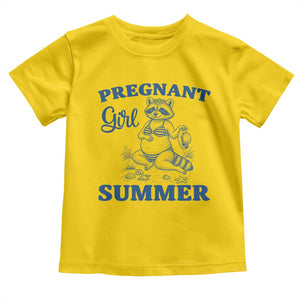 Raccoon Pregnancy Announcement Toddler T Shirt Summer Beach Mom To Be Gift TS12 Daisy Print Your Wear