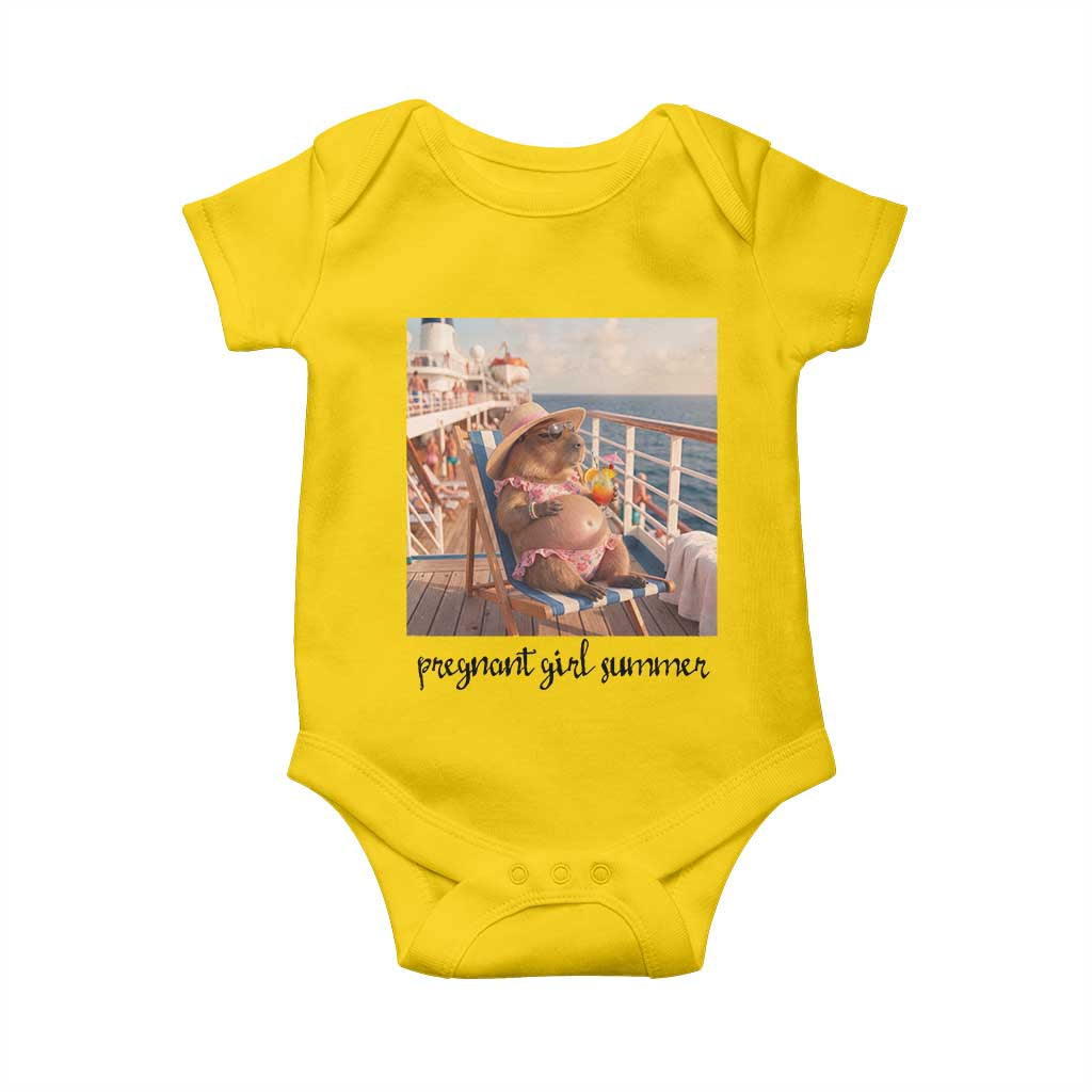 Summer Capybara Pregnancy Baby Onesie Baby Announcement Gift TS12 Daisy Print Your Wear
