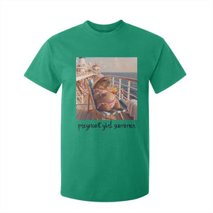 Summer Capybara Pregnancy T Shirt For Kid Baby Announcement Gift TS12 Irish Green Print Your Wear