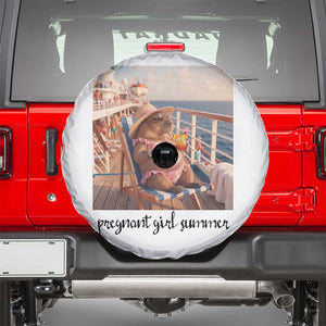 Summer Capybara Pregnancy Spare Tire Cover Baby Announcement Gift TS12 White Print Your Wear