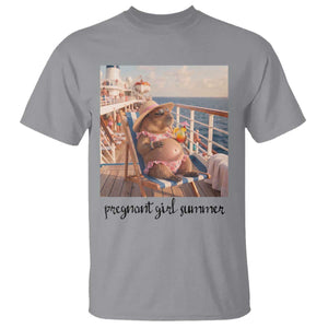 Summer Capybara Pregnancy T Shirt Baby Announcement Gift TS12 Sport Gray Print Your Wear