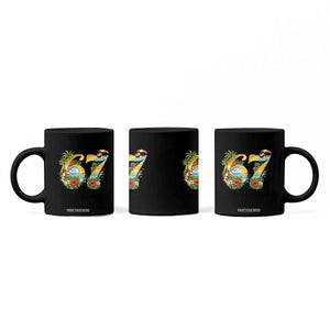 Hawaii Six Seven Coffee Mug Tropical Hibiscus Vacation Graphic
