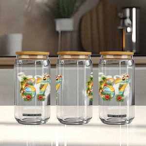 Hawaii Six Seven Glass Can Tropical Hibiscus Vacation Graphic TS12 Print Your Wear