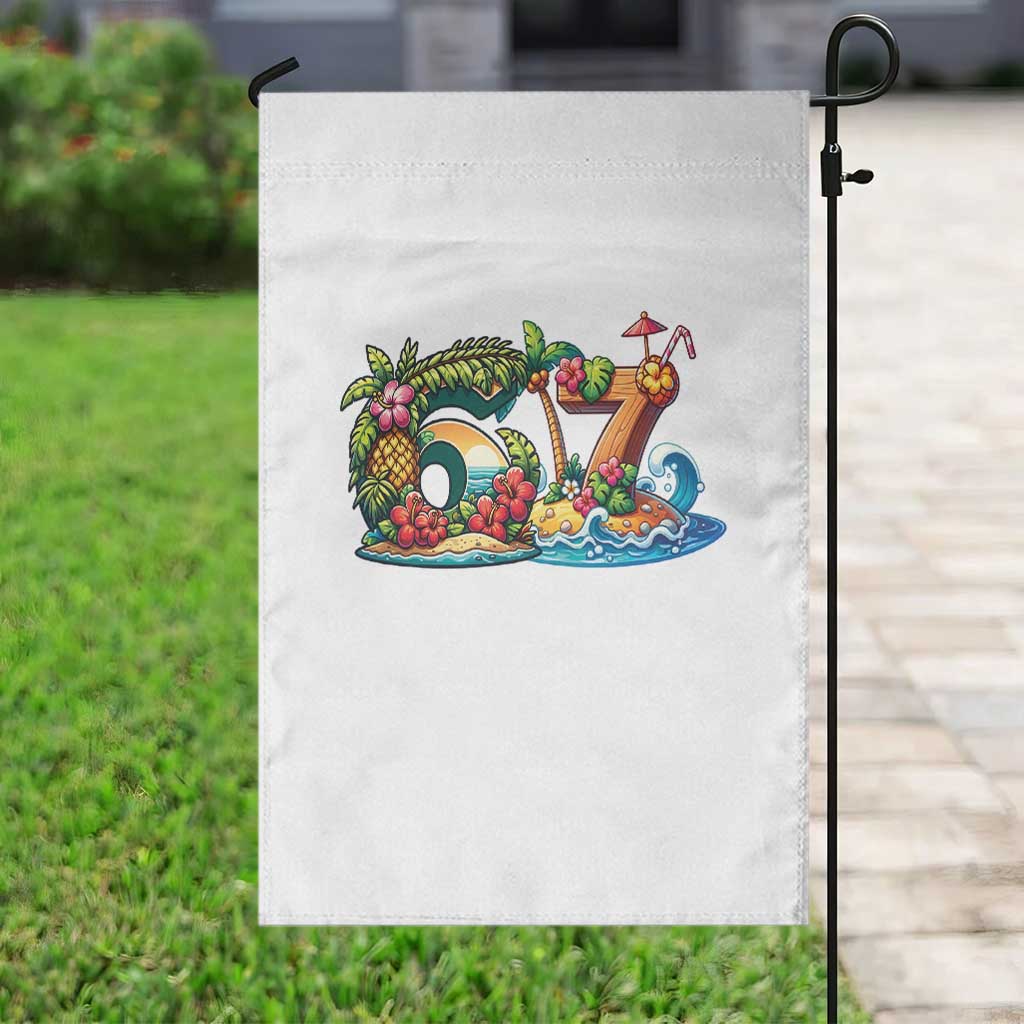 Tropical Beach Six Seven Garden Flag Summer Island Vacation Graphic