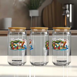 Tropical Beach Six Seven Glass Can Summer Island Vacation Graphic