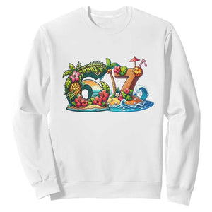 Tropical Beach Six Seven Sweatshirt Summer Island Vacation Graphic