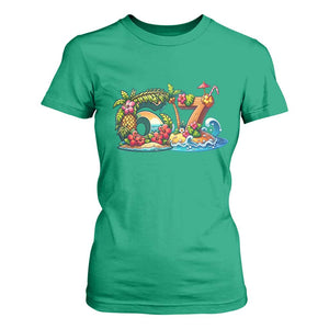 Tropical Beach Six Seven T Shirt For Women Summer Island Vacation Graphic