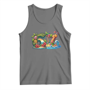 Tropical Beach Six Seven Tank Top Summer Island Vacation Graphic