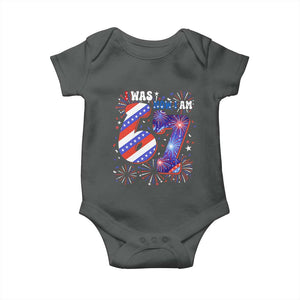 I Was Six Now I Am Seven Baby Onesie Patriotic 7th Birthday Gift