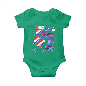 I Was Six Now I Am Seven Baby Onesie Patriotic 7th Birthday Gift