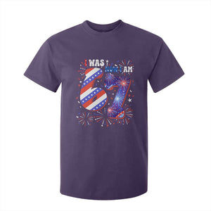 I Was Six Now I Am Seven T Shirt For Kid Patriotic 7th Birthday Gift