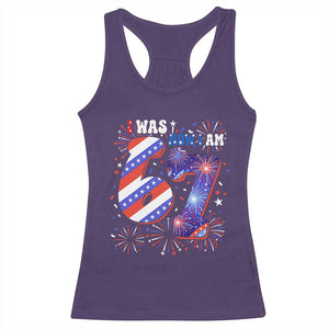 I Was Six Now I Am Seven Racerback Tank Top Patriotic 7th Birthday Gift