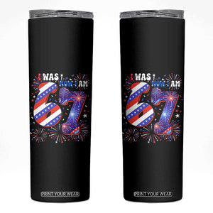 I Was Six Now I Am Seven Skinny Tumbler Patriotic 7th Birthday Gift