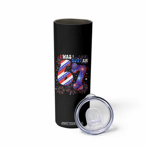I Was Six Now I Am Seven Skinny Tumbler Patriotic 7th Birthday Gift
