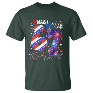 I Was Six Now I Am Seven T Shirt Patriotic 7th Birthday Gift