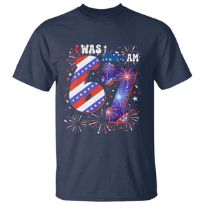 I Was Six Now I Am Seven T Shirt Patriotic 7th Birthday Gift